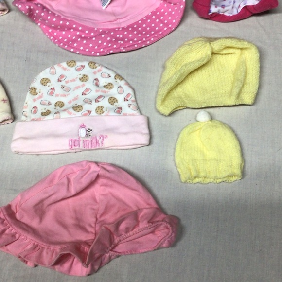 Pink Polka Dot Kids Hat - Picture 2 of 9